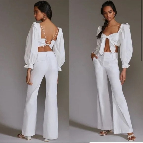 Anthropologie Pants - NWT Anthropologies Maeve Naomi Pant in White